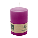 PURE Stumpenkerze Erika, 90/60 mm, WENZEL, Brenndauer 25h, plastikfrei, selbstverlöschend