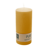 PURE Stumpenkerze Natur, 130/60 mm, WENZEL, Brenndauer 40h, plastikfrei, selbstverlöschend