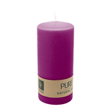 PURE Stumpenkerze Erika, 130/60 mm, WENZEL, Brenndauer 40h, plastikfrei, selbstverlöschend
