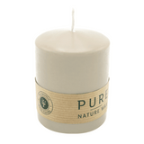 PURE Stumpenkerze Sahara, 90/70 mm, WENZEL, Brenndauer 38h, plastikfrei, selbstverlöschend