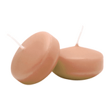 CLASSIC Schwimmkerzen klein Peach, 50/30 mm, WENZEL, Brenndauer 4h, 28 St.