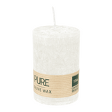PURE OLIVE Stumpenkerze Natural, 90/60 mm, WENZEL, Brenndauer 25h, plastikfrei, vegan