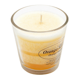 Stearin-Duftkerze im Glas, Orange-Vanille, KERZENFARM HAHN, mit reinen ätherischen Ölen, Brenndauer ca. 24h - luterne.shop