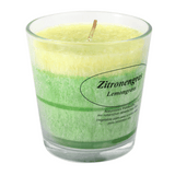 Stearin-Duftkerze im Glas, Zitronengras, KERZENFARM HAHN, mit reinen ätherischen Ölen, Brenndauer ca. 24h - luterne.shop