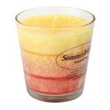Stearin-Duftkerze im Glas, Sommerfrüchte, KERZENFARM HAHN, mit reinen ätherischen Ölen, Brenndauer ca. 24h - luterne.shop