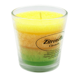 Stearin-Duftkerze im Glas, Zitronella, KERZENFARM HAHN, mit reinen ätherischen Ölen, Brenndauer ca. 24h - luterne.shop