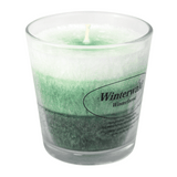 Stearin-Duftkerze im Glas, Winterwald, KERZENFARM HAHN, mit reinen ätherischen Ölen, Brenndauer ca. 24h - luterne.shop