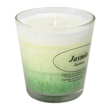 Stearin-Duftkerze im Glas, Jasmin, KERZENFARM HAHN, mit reinen ätherischen Ölen, Brenndauer ca. 24h - luterne.shop