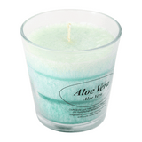 Stearin-Duftkerze im Glas, Aloe Vera, 100% pflanzliches Stearin, KERZENFARM HAHN, mit reinen ätherischen Ölen, Brenndauer ca. 24h - luterne.shop