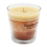 Stearin-Duftkerze im Glas, Vanille-Zimt, KERZENFARM HAHN, mit reinen ätherischen Ölen, Brenndauer ca. 24h - luterne.shop