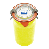 Stearin-Duftkerze im XL-Weckglas®, Zitronella, KERZENFARM HAHN, mit reinen ätherischen Ölen, Brenndauer ca. 40h - luterne.shop