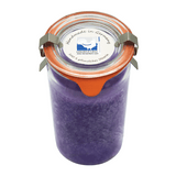 Stearin-Duftkerze im XL-Weckglas®, Lavendel, KERZENFARM HAHN, mit reinen ätherischen Ölen, Brenndauer ca. 40h - luterne.shop