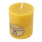 Bienenwachs-Stumpenkerze, 75/64 mm, KERZENFARM HAHN, Brenndauer 30h - luterne.shop