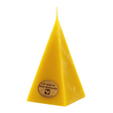 Pyramidenkerze, 100% Bienenwachs, 140/60 mm, KERZENFARM HAHN, Brenndauer 15h - luterne.shop