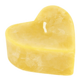 100% Bienenwachs Kerze in Herzform, 28/65 mm, KERZENFARM HAHN, Brenndauer 6,5h - luterne.shop