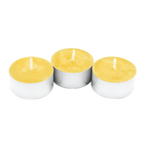 Bienenwachs Teelichter, 40/18 mm, KERZENFARM HAHN, Brenndauer 3,5h, mit Alu-Hülle, 42 St. - luterne.shop