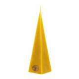 Pyramidenkerze, 100% Bienenwachs, 265/70 mm, KERZENFARM HAHN, Brenndauer 48h - luterne.shop
