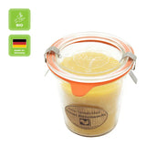 Bienenwachskerze im Weckglas, 100% reines Bienenwachs, KERZENFARM HAHN, 93/90 mm, 290 ml, Brenndauer ca. 36h - luterne.shop