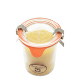 100% Bienenwachskerze im Glas 84/70 mm, KERZENFARM HAHN, Brenndauer 20h, 160 ml