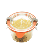 100% Bienenwachskerze im Glas 50/70 mm, KERZENFARM HAHN, Brenndauer 6,5h, 80 ml