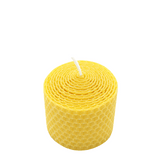100% Bienenwachs Wabenkerze 60/58 mm, KERZENFARM HAHN, Brenndauer 8h