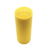 100% Bienenwachs Wabenkerze 150/58mm , KERZENFARM HAHN, Brenndauer 33h