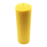 100% Bienenwachs Wabenkerze 200/58 mm, KERZENFARM HAHN, Brenndauer 40h