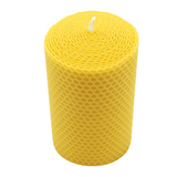 100% Bienenwachs Wabenkerze 125/75 mm, KERZENFARM HAHN, Brenndauer 24h
