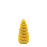 Waben-Spiralkerze, 100% reines Bienenwachs, KERZENFARM HAHN, 100/40 mm, Brenndauer ca. 4h