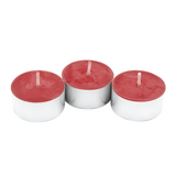 Teelichter, 100% reines Bienenwachs, Rot, KERZENFARM HAHN, H18 x Ø40 mm, Brenndauer ca. 3,5h, mit Aluminiumhülle, 42 Stück