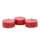 Teelichter Rot, 18/38 mm, 100% pflanzliches Stearin, KERZENFARM HAHN, 4h, 10 St.