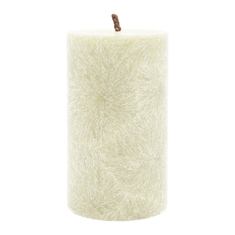 Stumpenkerze aus Stearin, Elfenbein, 50/90 mm, 100% pflanzlicher Wachs, KERZENFARM HAHN, Brenndauer ca. 28h - luterne.shop