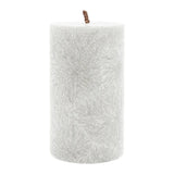 Stumpenkerze aus Stearin, Weiß, 50/90 mm, 100% pflanzlicher Wachs, KERZENFARM HAHN, Brenndauer ca. 28h - luterne.shop