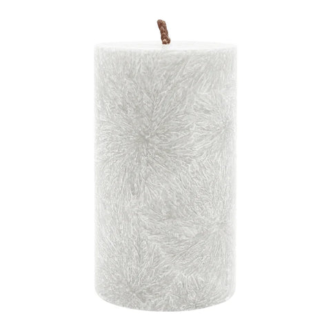 Stumpenkerze aus Stearin, Weiß, 50/90 mm, 100% pflanzlicher Wachs, KERZENFARM HAHN, Brenndauer ca. 28h - luterne.shop