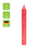 Baumkerzen aus Stearin, 100/13 mm, Rot, KERZENFARM HAHN, Brenndauer ca. 2h, 20 Stück pro Verpackung - luterne.shop