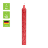 20 Stearin Baumkerzen in Dunkelrot, 100/13 mm, KERZENFARM HAHN, 2h