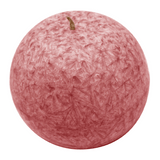 Stearin-Kugelkerze, Rot, Ø80 mm, 100% pflanzliches Wachs, KERZENFARM HAHN, Brenndauer ca. 25h - luterne.shop