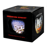 Leuchtglas Snowy Town by Night, H90 x Ø110 mm, KERZENFARM HAHN