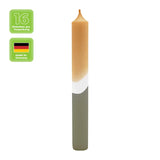 16 DIP DYE Stabkerzen Natur-Schlamm, 180/22 mm, KERZENFARM HAHN, Brenndauer 7h