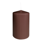 WENZEL Rillenkerze Marone, 130/70 mm, 61h, 4 St.
