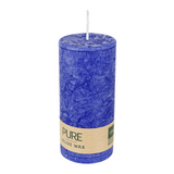 PURE OLIVE Stumpenkerze Nachtblau, 130/60 mm, WENZEL, Brenndauer 40h, plastikfrei, vegan