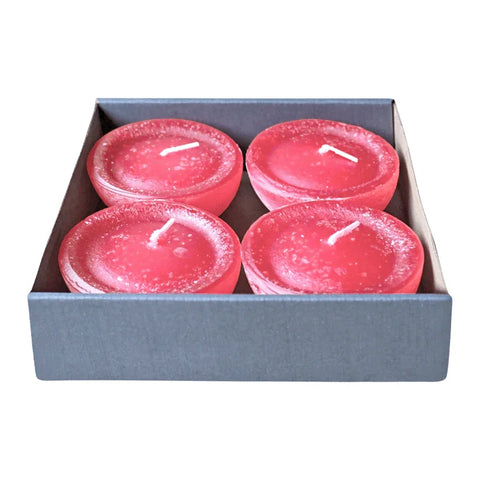 Schwimmkerzen, Flamingo, Rustic, WENZEL, 80/35 mm, Brenndauer ca. 7h, 4 Stück - luterne.shop