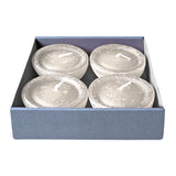 Schwimmkerzen, Wollweiß, Rustic, WENZEL, 80/35 mm, Brenndauer ca. 7h, 4 Stück - luterne.shop