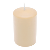 CLASSIC Stumpenkerze Creme, 80/60 mm, WENZEL, Brenndauer 27h, selbstverlöschend