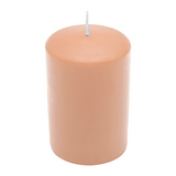 CLASSIC Stumpenkerze Peach, 80/60 mm, WENZEL, Brenndauer 27h, selbstverlöschend