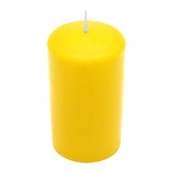 CLASSIC Stumpenkerze Zitrone, 100/60 mm, WENZEL, Brenndauer 36h, selbstverlöschend