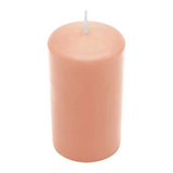 CLASSIC Stumpenkerze Peach, 100/60 mm, WENZEL, Brenndauer 36h, selbstverlöschend