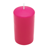 CLASSIC Stumpenkerze Fuchsia, 100/60 mm, WENZEL, Brenndauer 36h, selbstverlöschend