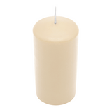 CLASSIC Stumpenkerze Creme, 120/60 mm, WENZEL, Brenndauer 45h, selbstverlöschend