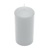 CLASSIC Stumpenkerze Silbergrau, 120/60 mm, WENZEL, Brenndauer 45h, selbstverlöschend